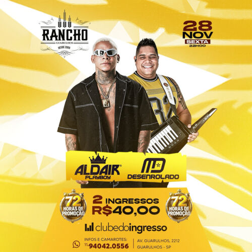 28/11 - A partir das 22h